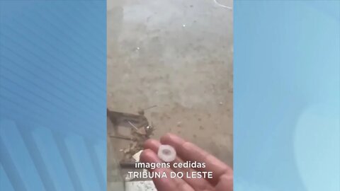 Região de Manhuaçu: Chuva Forte com Vento e Granizo assusta moradores.