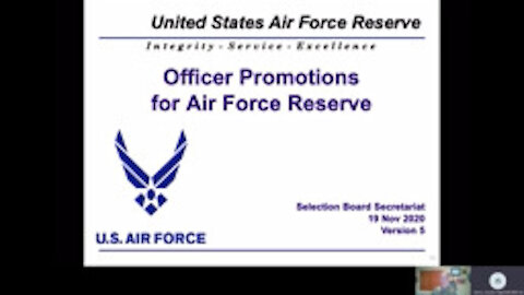 Air Reserve Component Field Orientation Promotion Boards Briefing