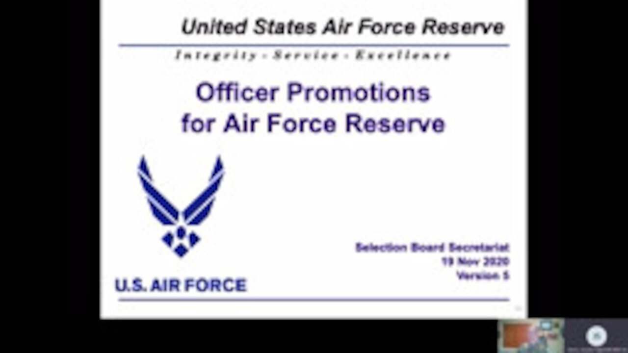 Air Reserve Component Field Orientation Promotion Boards Briefing