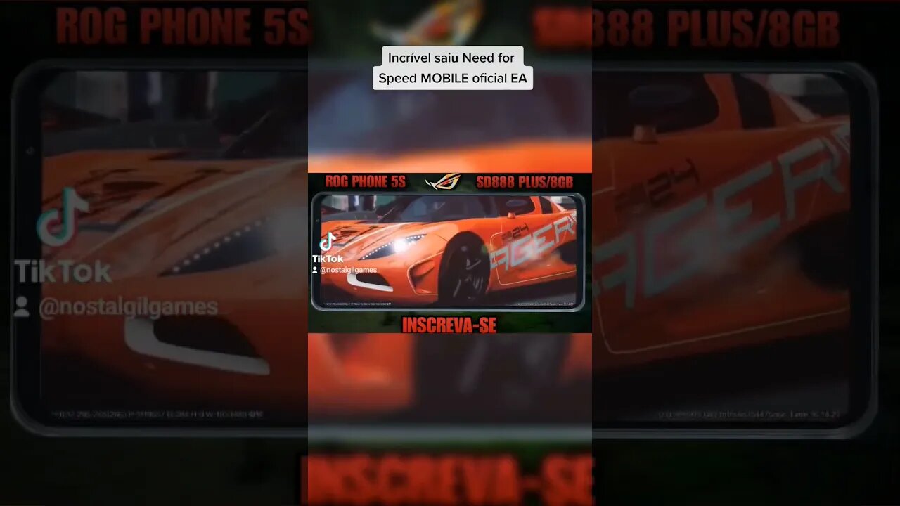 Need for Speed MOBILE OFICIAL EA está incrível, com uma pegada de Asphalt 😱🎮📱