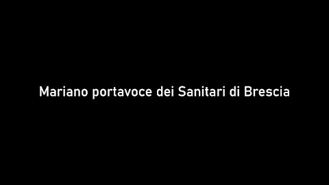 Mariano portavoce dei Sanitari di Brescia