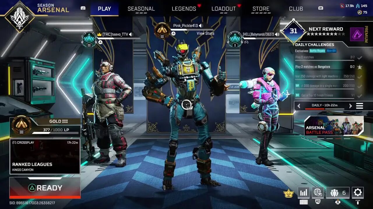 Apex - Ranked with R*tards Including Me *LIVE*