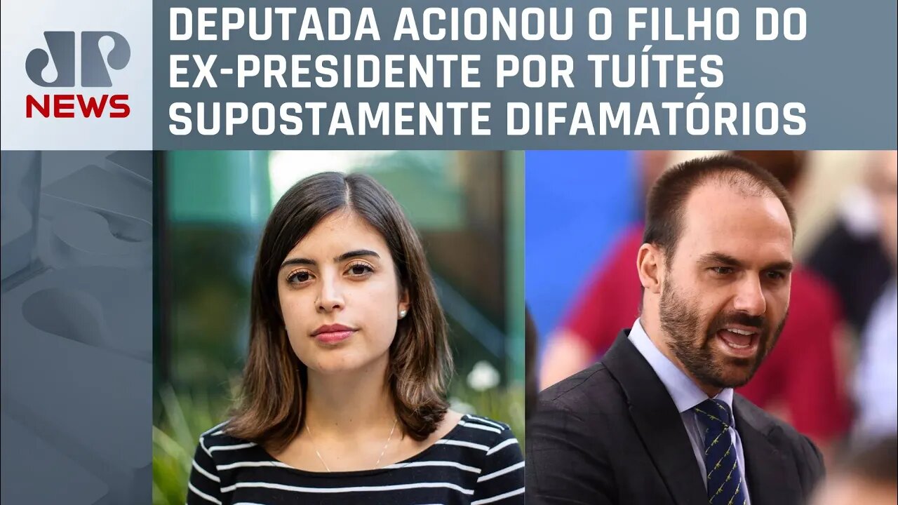 STF tem dois votos para acatar queixa-crime de Tabata Amaral contra Eduardo Bolsonaro