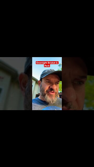 Overnight Brisket & Pork testing InkBird thermometer