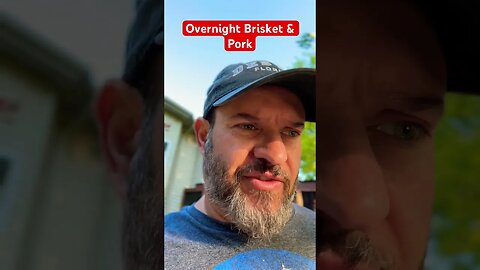 Overnight Brisket & Pork testing InkBird thermometer