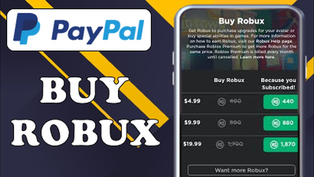 HOW TO BUY ROBUX WITH PAYPAL