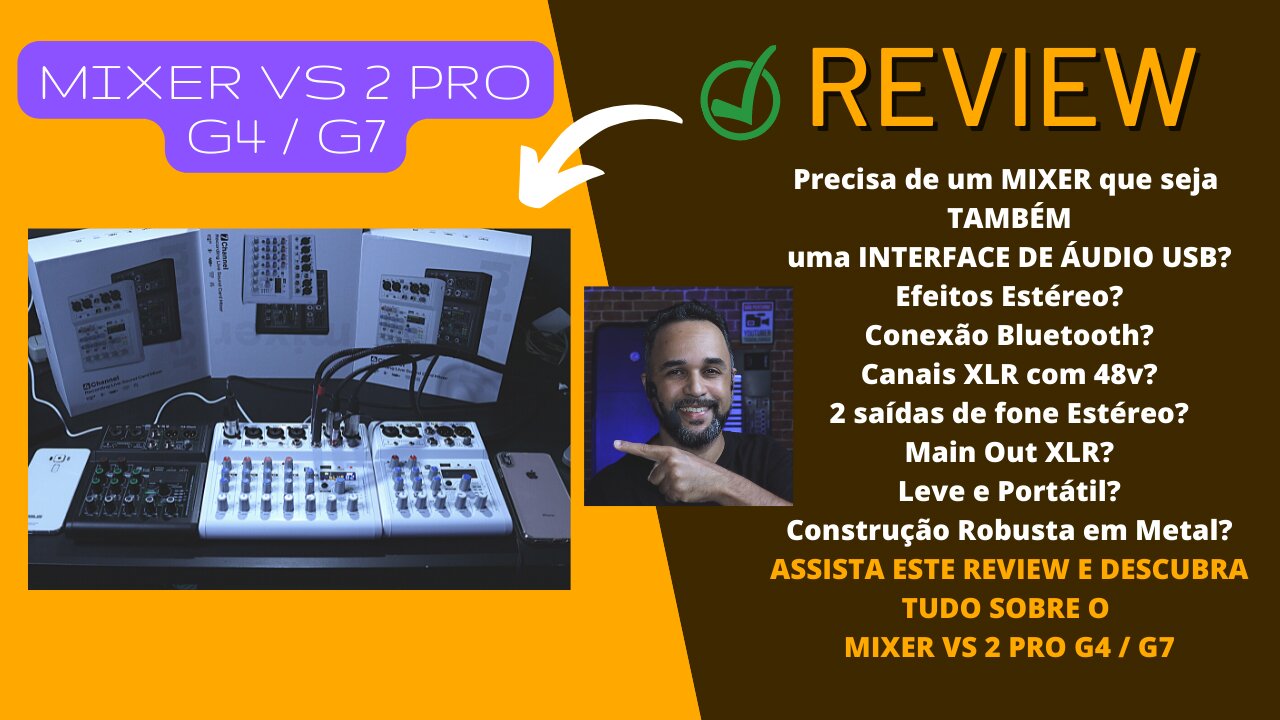 Review - MIXER VS 2 PRO G4 & G7 ( Interface De Áudio USB e muito mais... )