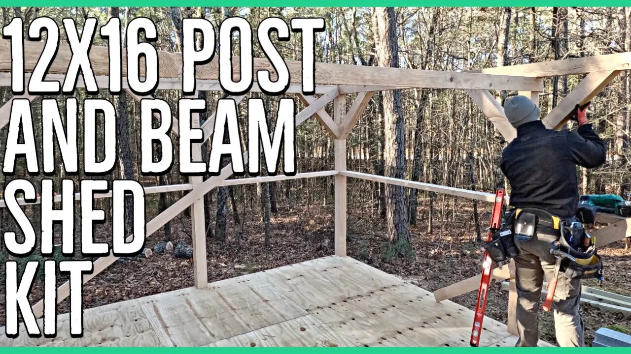 Ordering a 12x16 Post and Beam Shed ONLINE