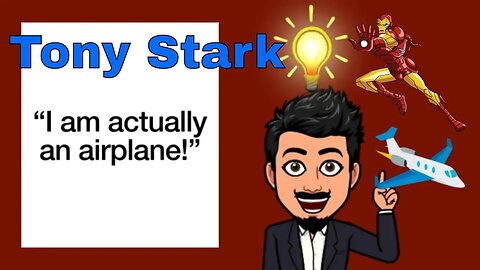 Tony Stark Is An Airplane! I'm an Airplane Cartoon Version 🛩