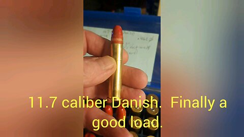 Danish Rolling Block. Successful load developed!