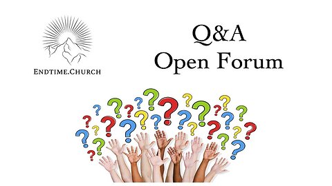 Ask the Pastor Open Forum Nov 22