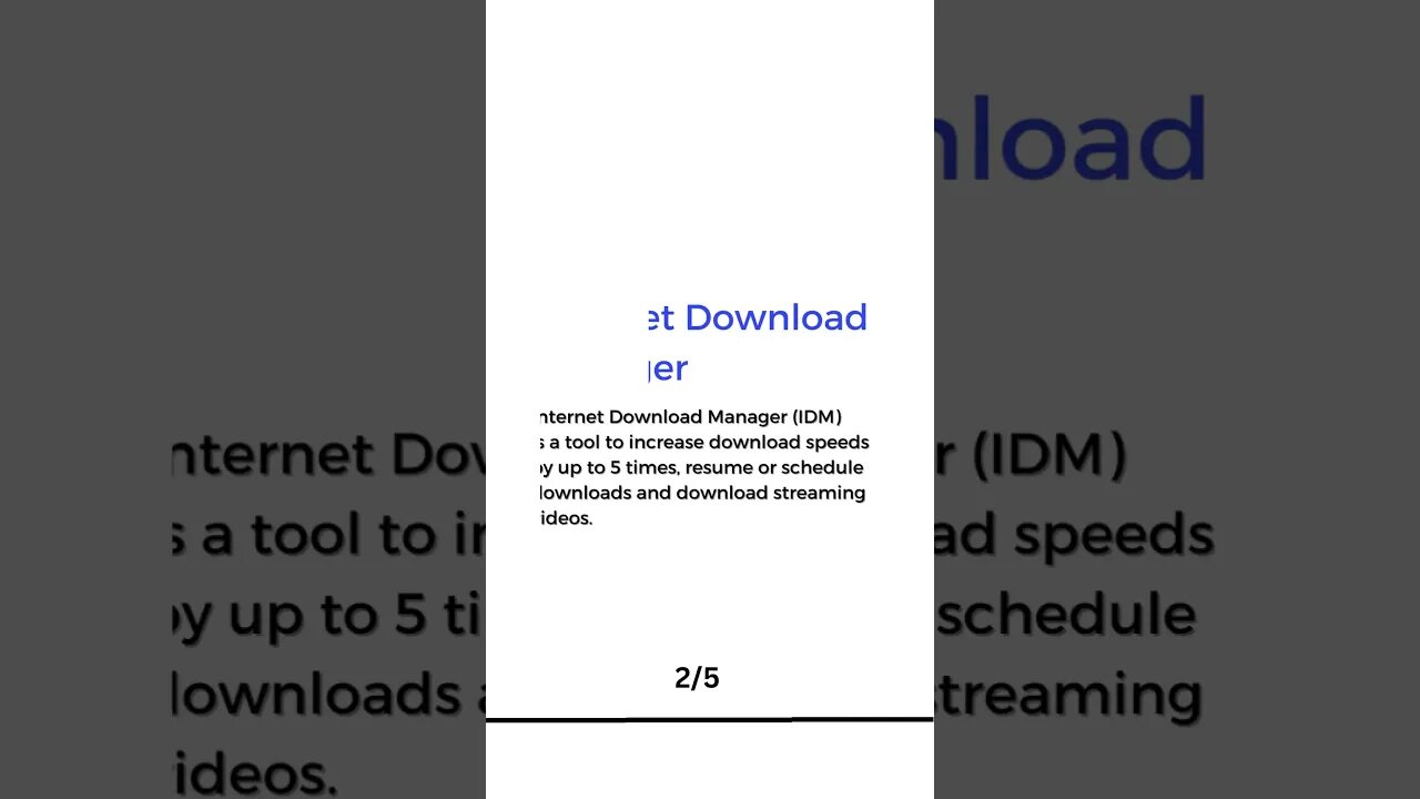Top 5 Download manager Software #short #shorts #shortvideo