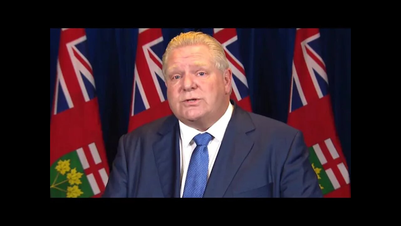 Doug Ford - Ontario Restrictions Announcement Live