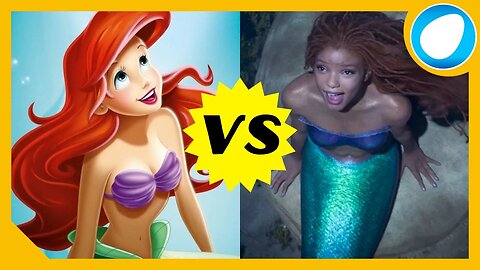 The Little Mermaid Animated (1989) VS Live Action (2023) #disney #littlemermaid #woke