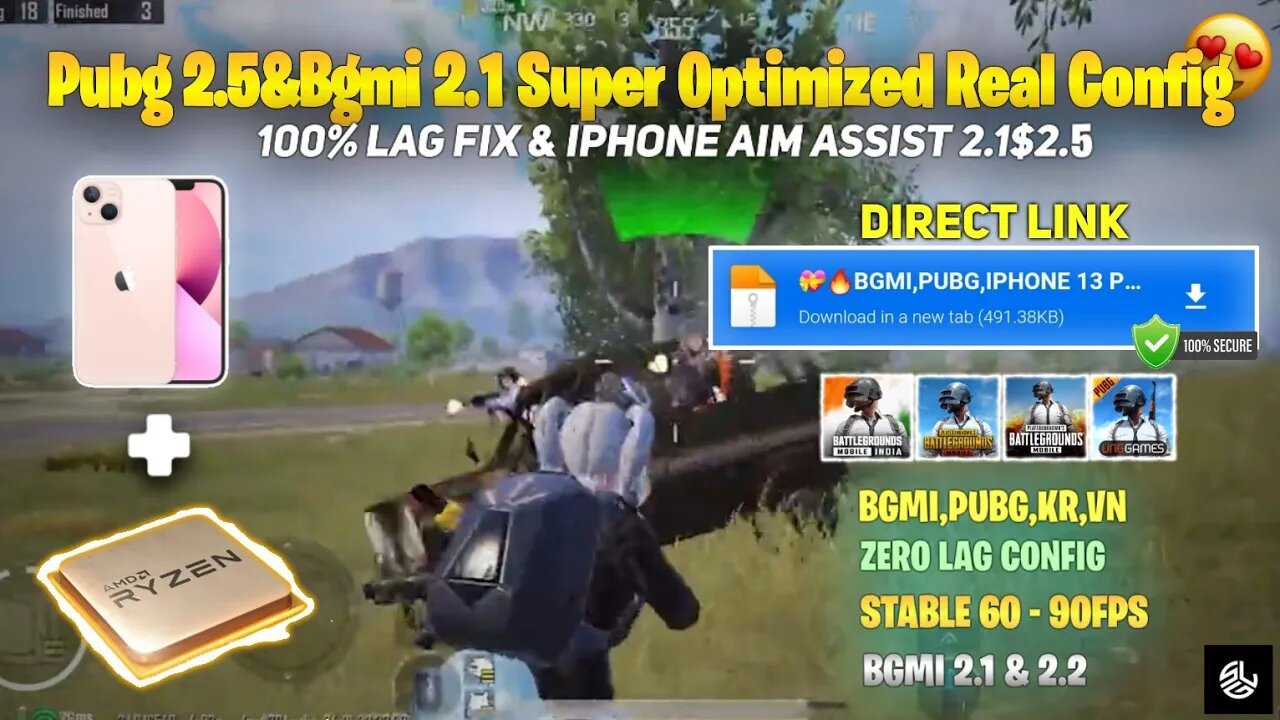 Pubg2.5,Bgmi Lag Fix Config 2.1,🔥Unlock 60 Fps+Super Smooth,Pubg Kr+Gl+Bgmi,New Config Pubg 2.5,2.1