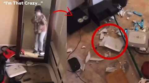 Insane Woman Destroys Man's Apartment