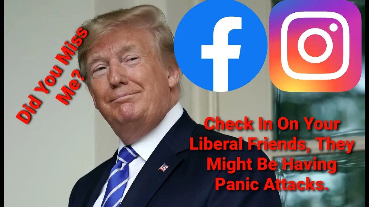 Trump Returns & He Has His Accounts Back On Facebook & Instagram!
