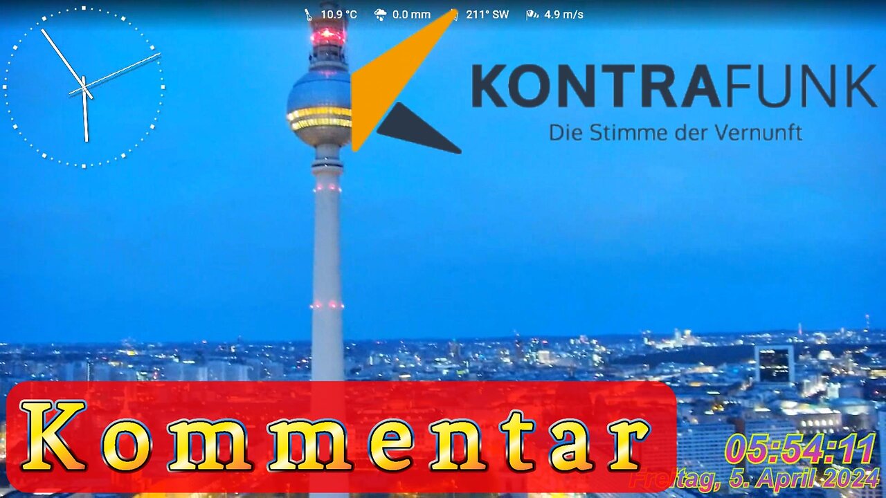 Kontrafunk aktuell vom 05.04.2024 - Der Kommentar Klaus-Rüdiger Mai #news, #nachrichten, #habeck