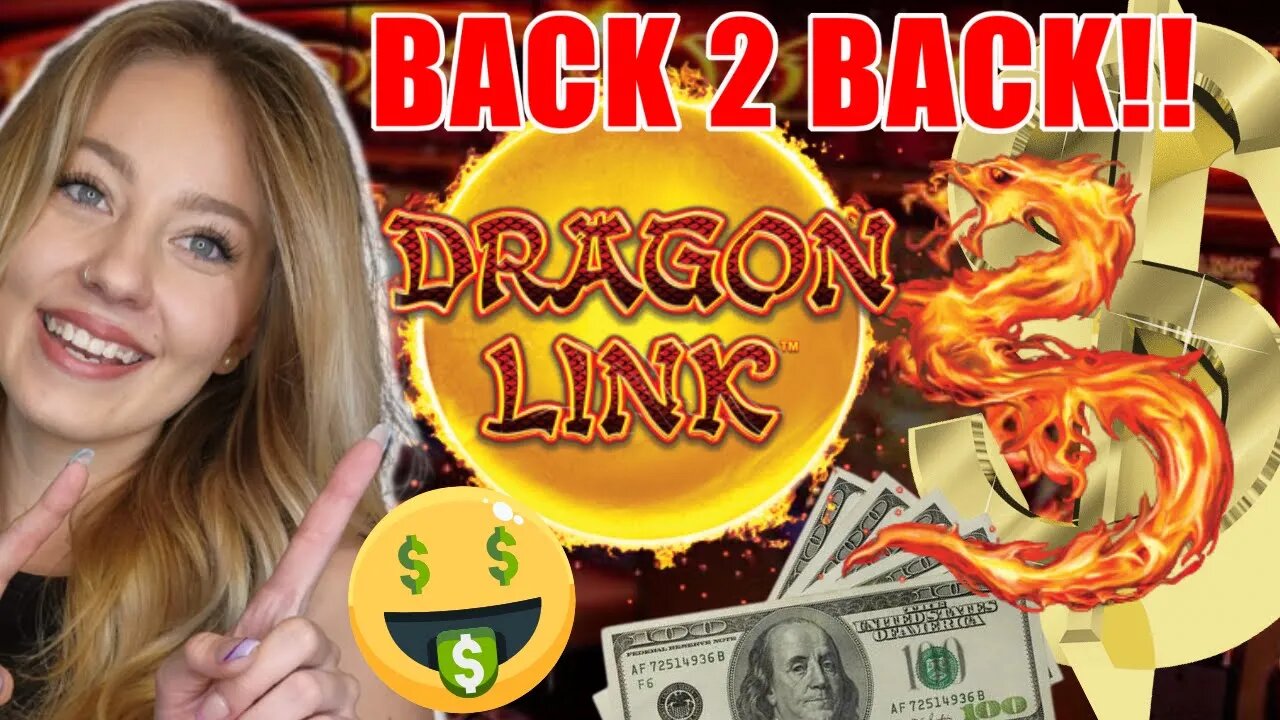 BACK 2 BACK BONUSES! UNSTOPPABLE on DRAGON LINK SLOT MACHINE! MY NEW ATM MACHINE AT THE CASINO