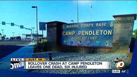 One dead in crash on Camp Pendleton