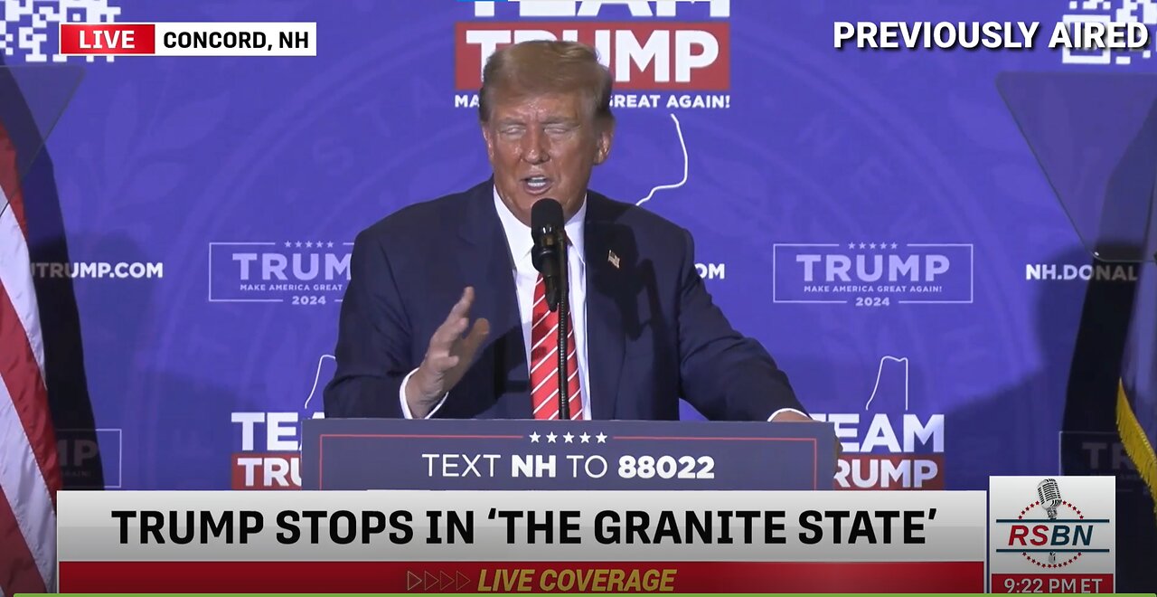 President Trump Gives Remarks in Concord, New Hampshire - 1/19/24
