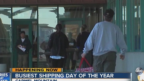 Busiest shipping day of the year