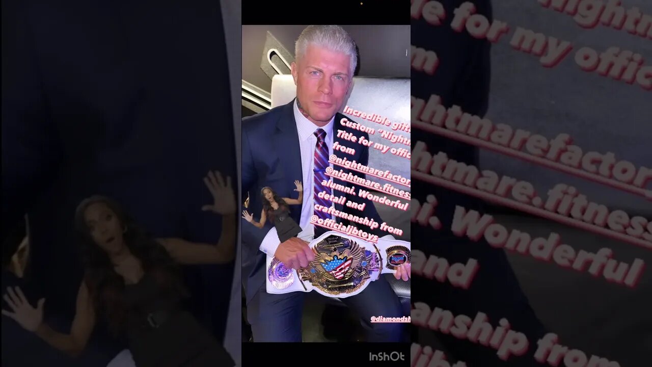 Cody Rhodes Received A Custom Winged Eagle Belt!?! #shorts