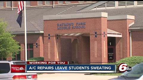 Warren Township students sweat it out in 90 degree heat because of broken a/c