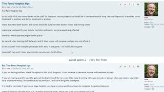 Two Point Hospital Tips