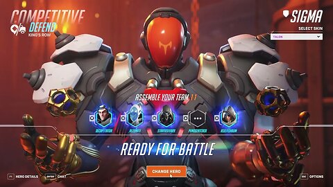Overwatch 2 - Sigma - 37-2 Tank Gameplay (Competitive - Role Queue) PC