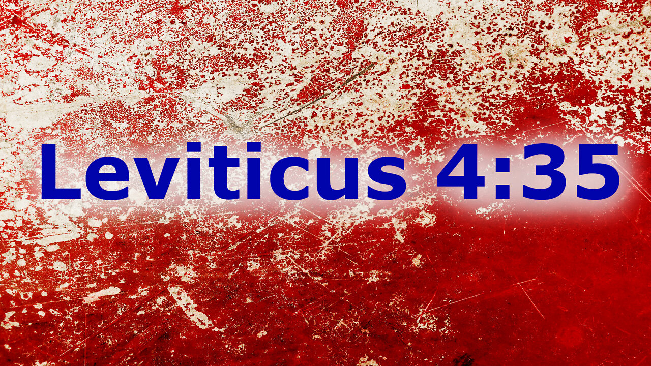 Blood Ritual - Exegeting Leviticus 4:35