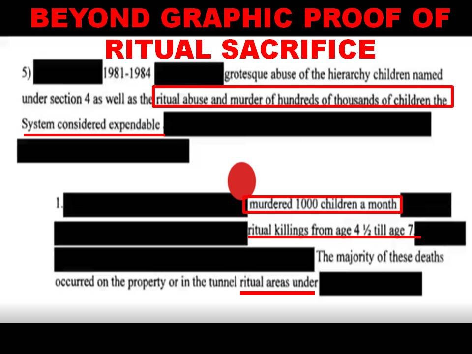 SATANIC RITUALS OF CHILDREN – LIN WOOD GOES THERE ON TELEGRAM (TRUTH BEYOND GRAPHIC)