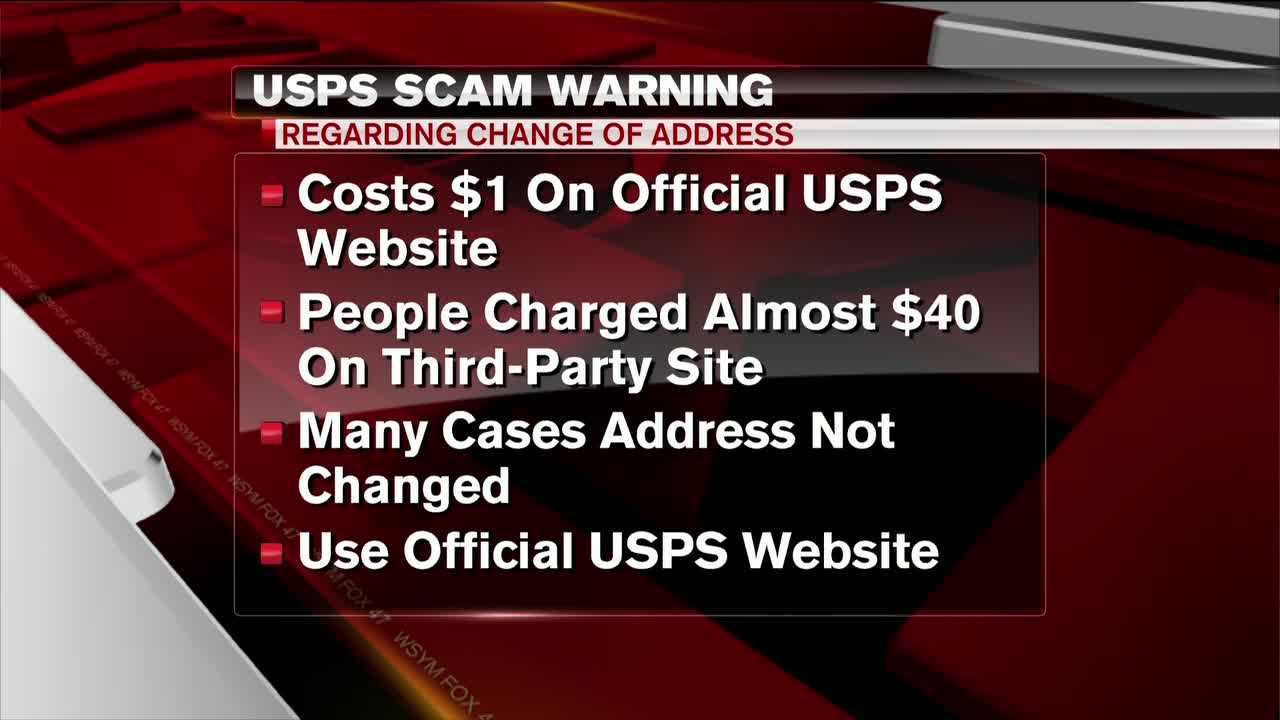 USPS warning about change of address scams