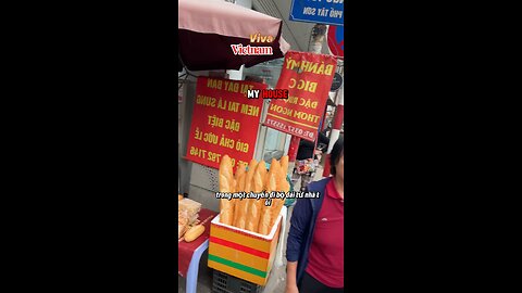 Delicious Fresh Baked Bread Loaves On Busy Street !