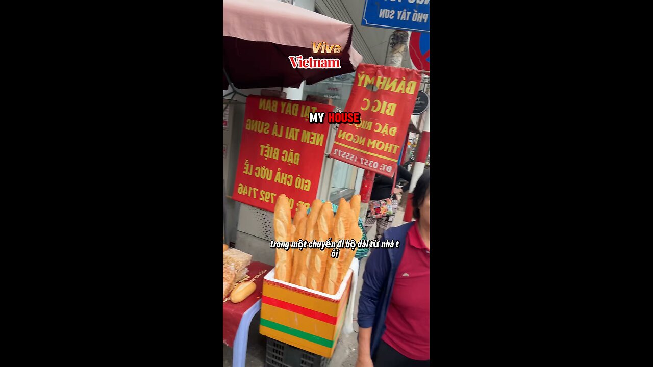 Delicious Fresh Baked Bread Loaves On Busy Street !