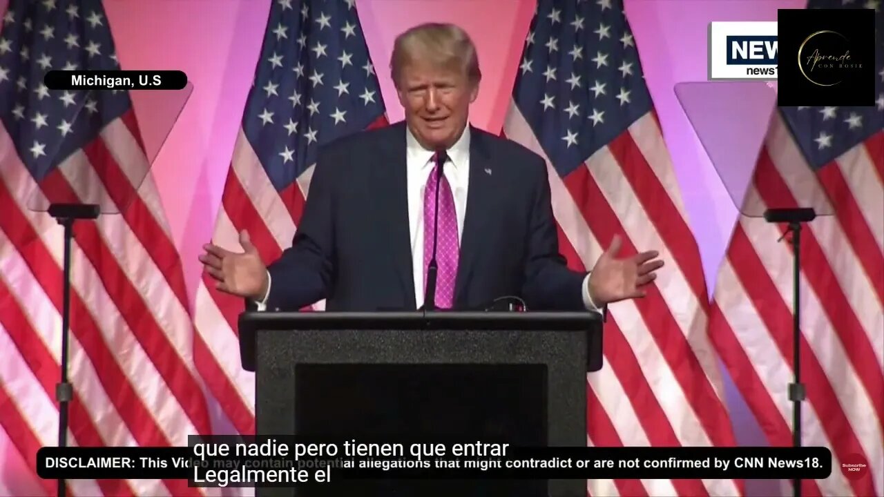 6/30/23 Discurso de D.Trump en Michigan, con subtitulos en Español.Junio 25, 2023. Epi.#615