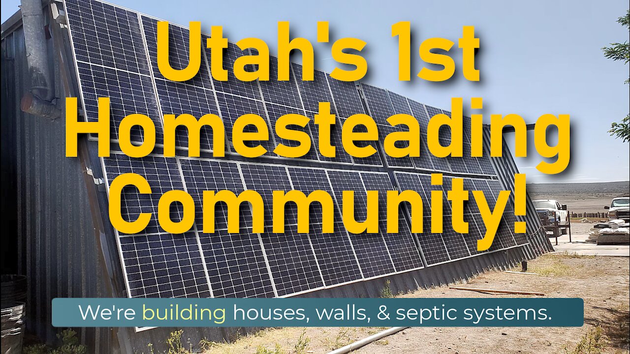Homesteading Town Under Construction in Utah