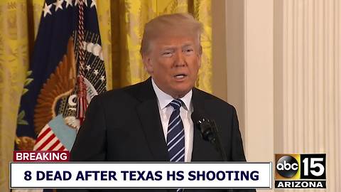 President Trump speaks out after Texas HS shooting