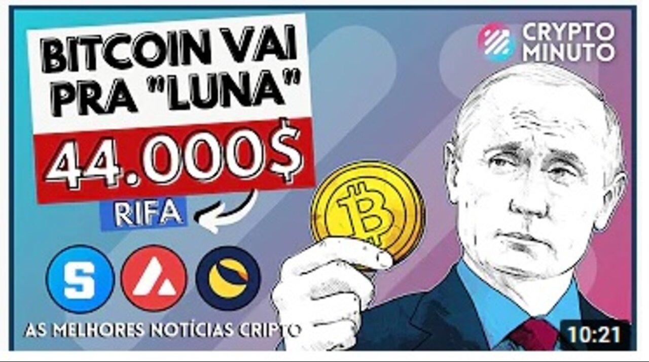 🔥 RIFA - CRIPTO NOTÍCIAS HOJE - BTC VAI PRA LUA - TOP 3 TOKENS - TOP 7 MAIORES RETORNO - AVAX - LUNA