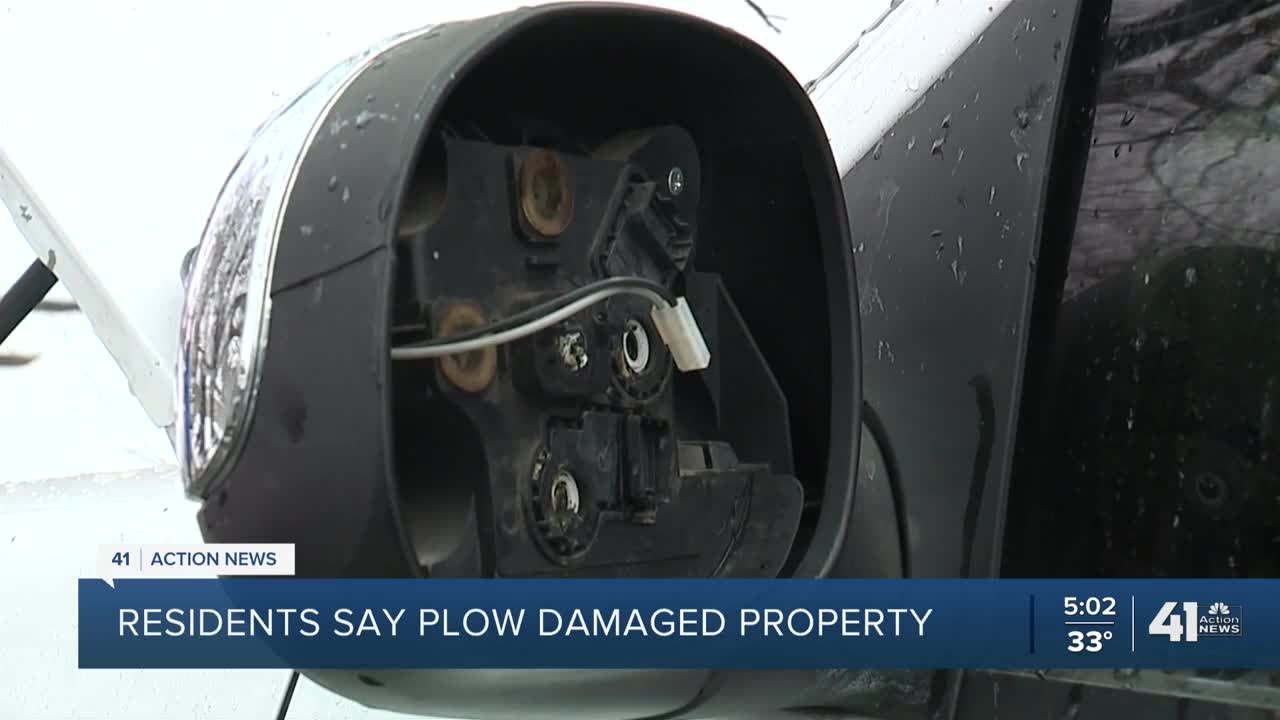 Residents say plow damaged property