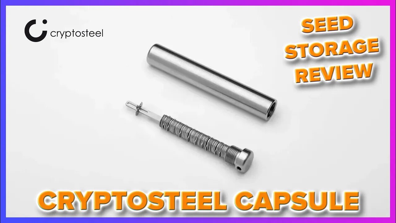 Cryptosteel Capsule | Seed Phrase Wallet Review