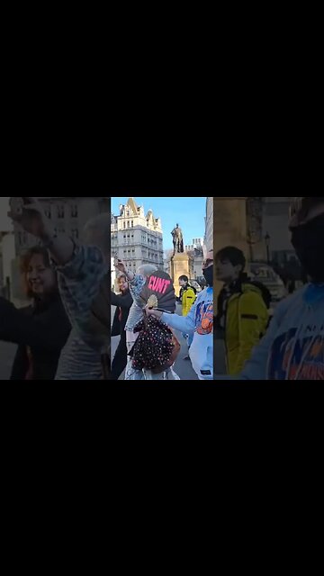 This is what Trans protesters think of the police #horseguardsparade