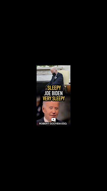 Very Sleepy Joe Biden Falls Asleep #shorts