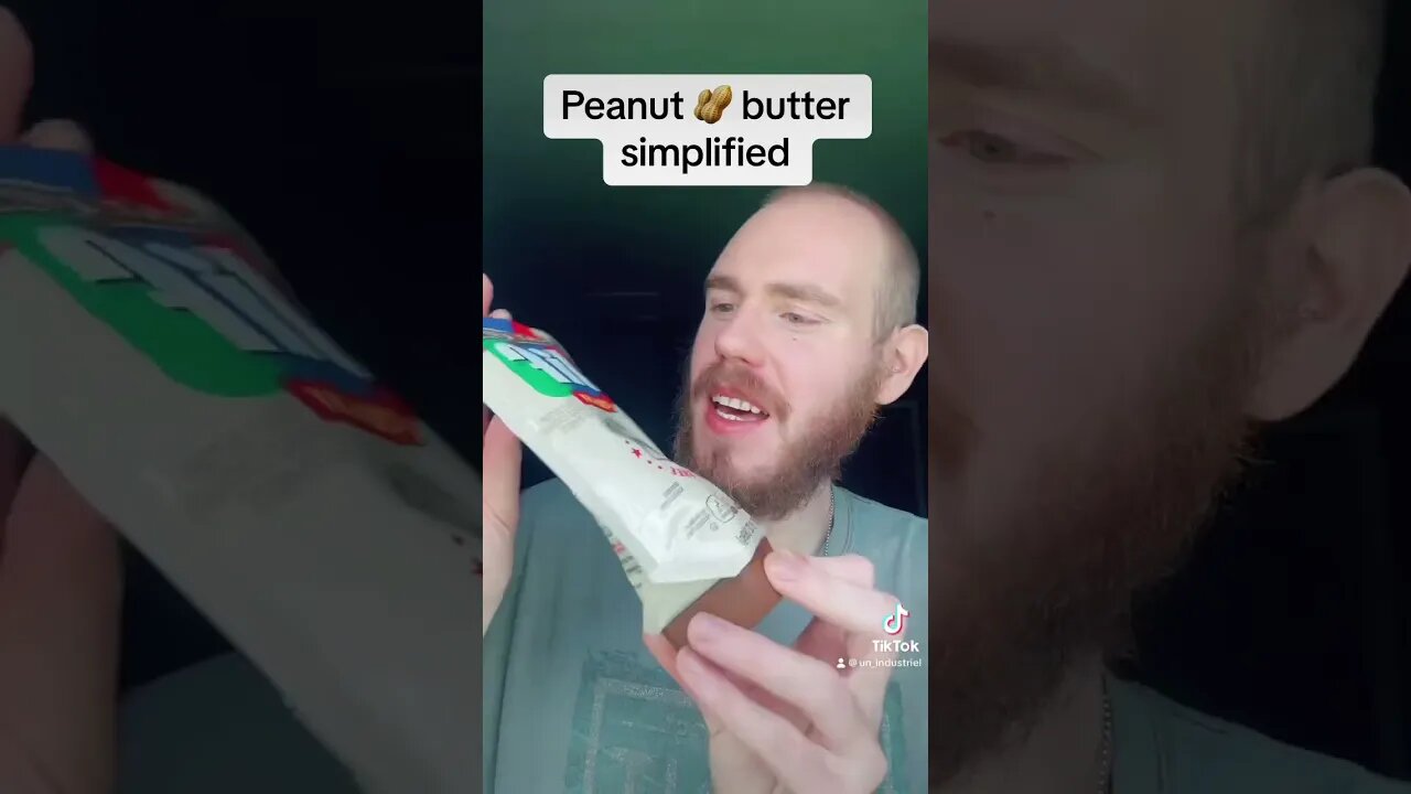 Peanut butter over simplified