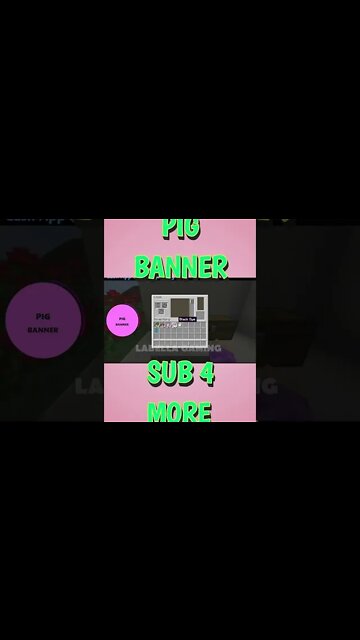 Minecraft: Pig Banner