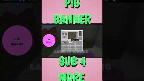 Minecraft: Pig Banner