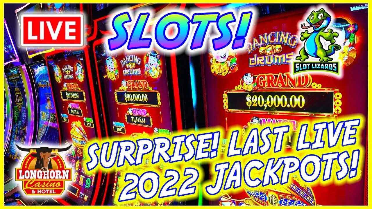 🔴 SURPRISE! Last Live Slot Play of 2022! Let's Hit a GRAND JACKPOT! Longhorn Casino!