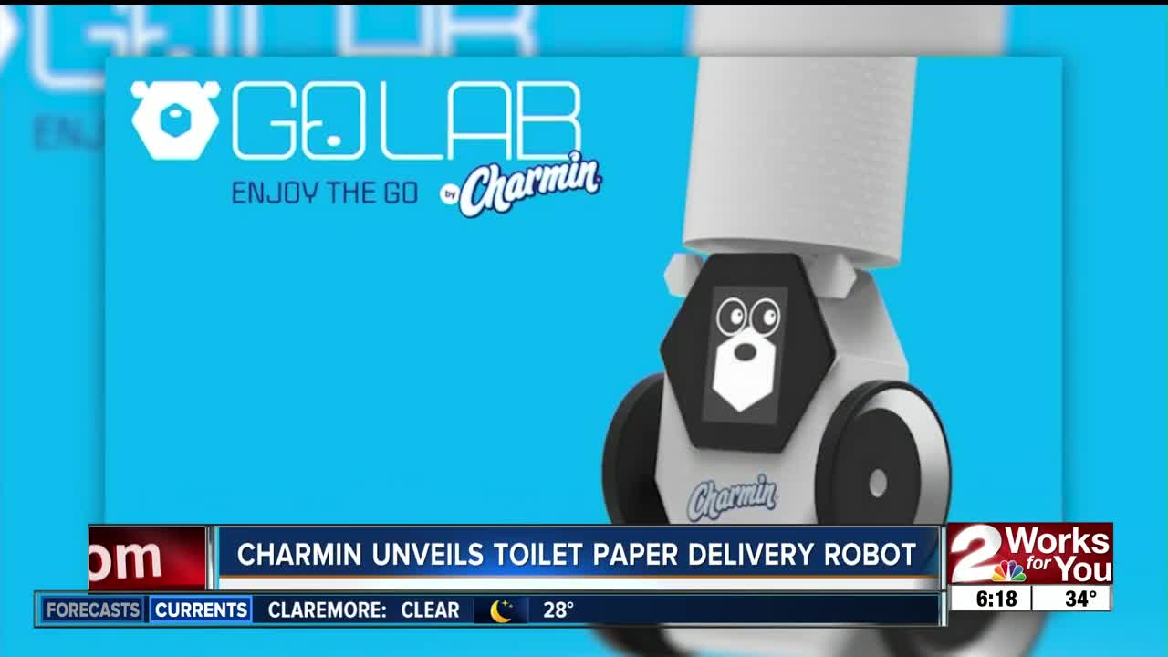 Charmin unveils toilet paper delivery robot