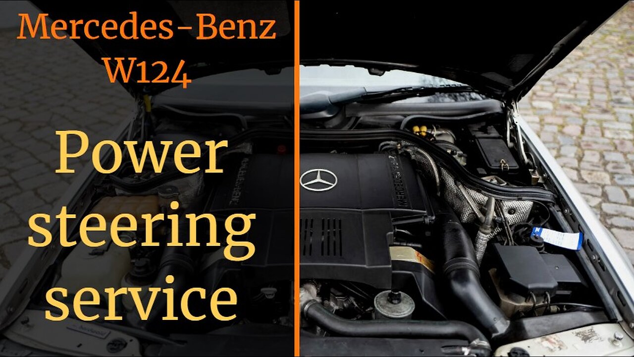 Mercedes-Benz W124 - Power steering service, how to flush the system & filter change tutorial