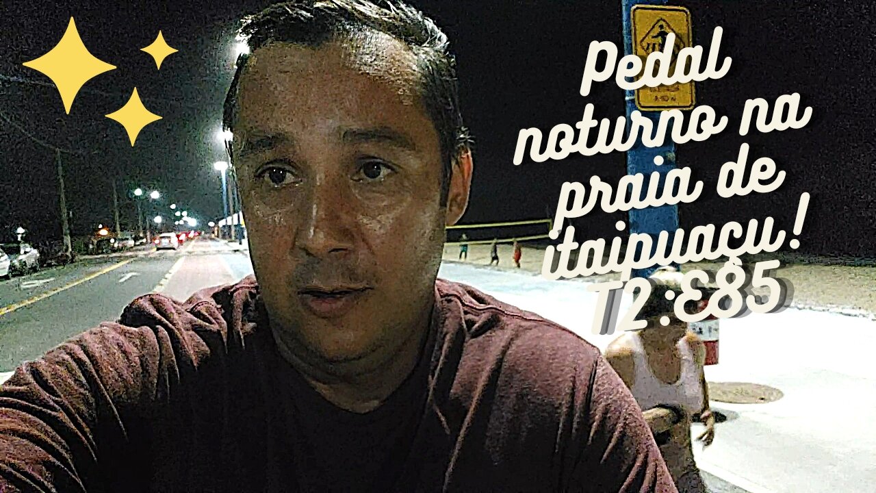 Pedal noturno na praia de itaipuaçu!